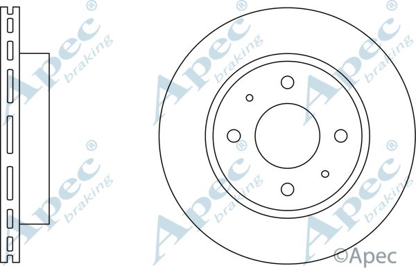 APEC BRAKING Тормозной диск DSK143